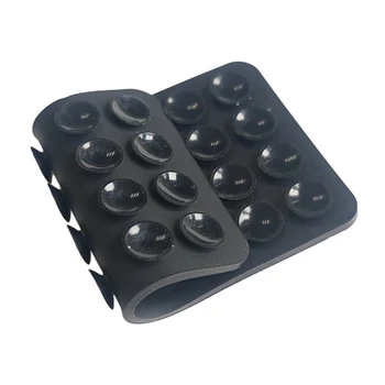 1Pc Silicone Suction Pad Double Sided For Mobile Phone Fixture Suction Cup Backed Adhesive Silicone Rubber Sucker Pad For Fixing