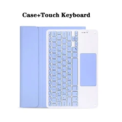 Enhanced Wireless Keyboard Case with Pen Holder - French (Purple 3)