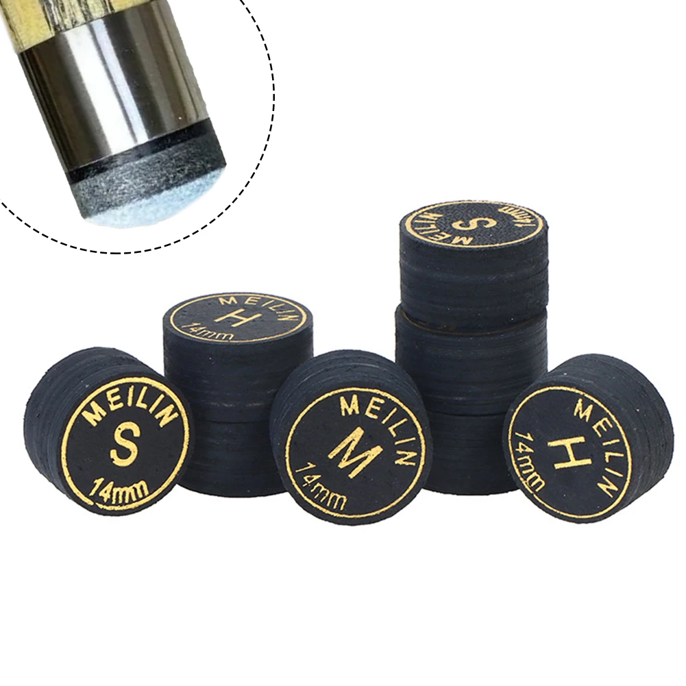 Description Picture 4 of item14mm Japanese Cue Tip Quality Pool Billiard Pigskin Cue Tip 9 Layers Snooker Cue Tip SS S M H Snooker Billiard Accessories