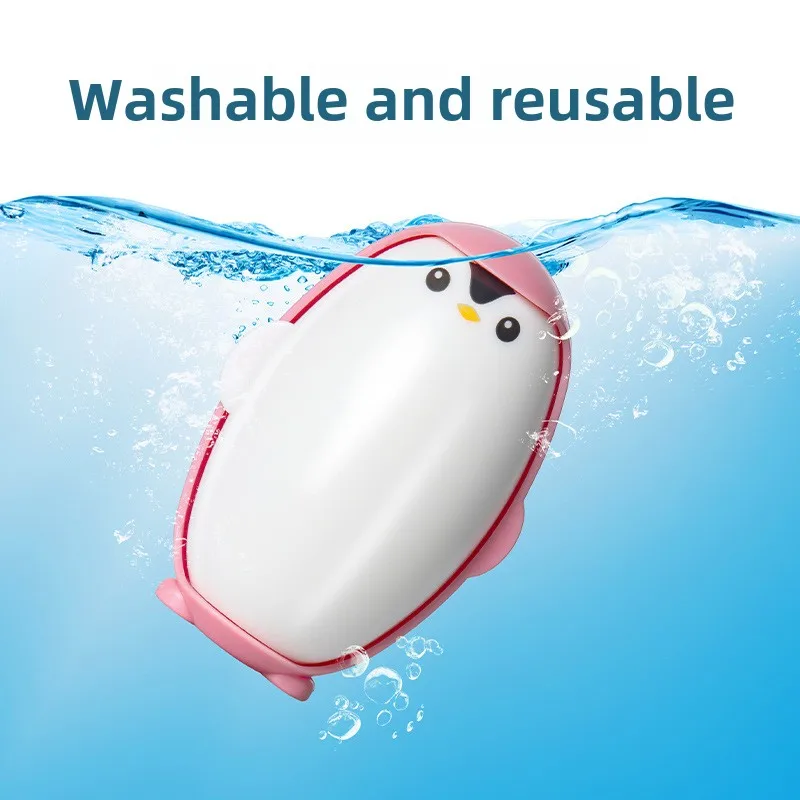 Washable Lint Remover Penguin Clothes Roller Portable Pet Hair Remover Dust Removal Eliminator Brush Hair Sticky Cleaning Tools 2