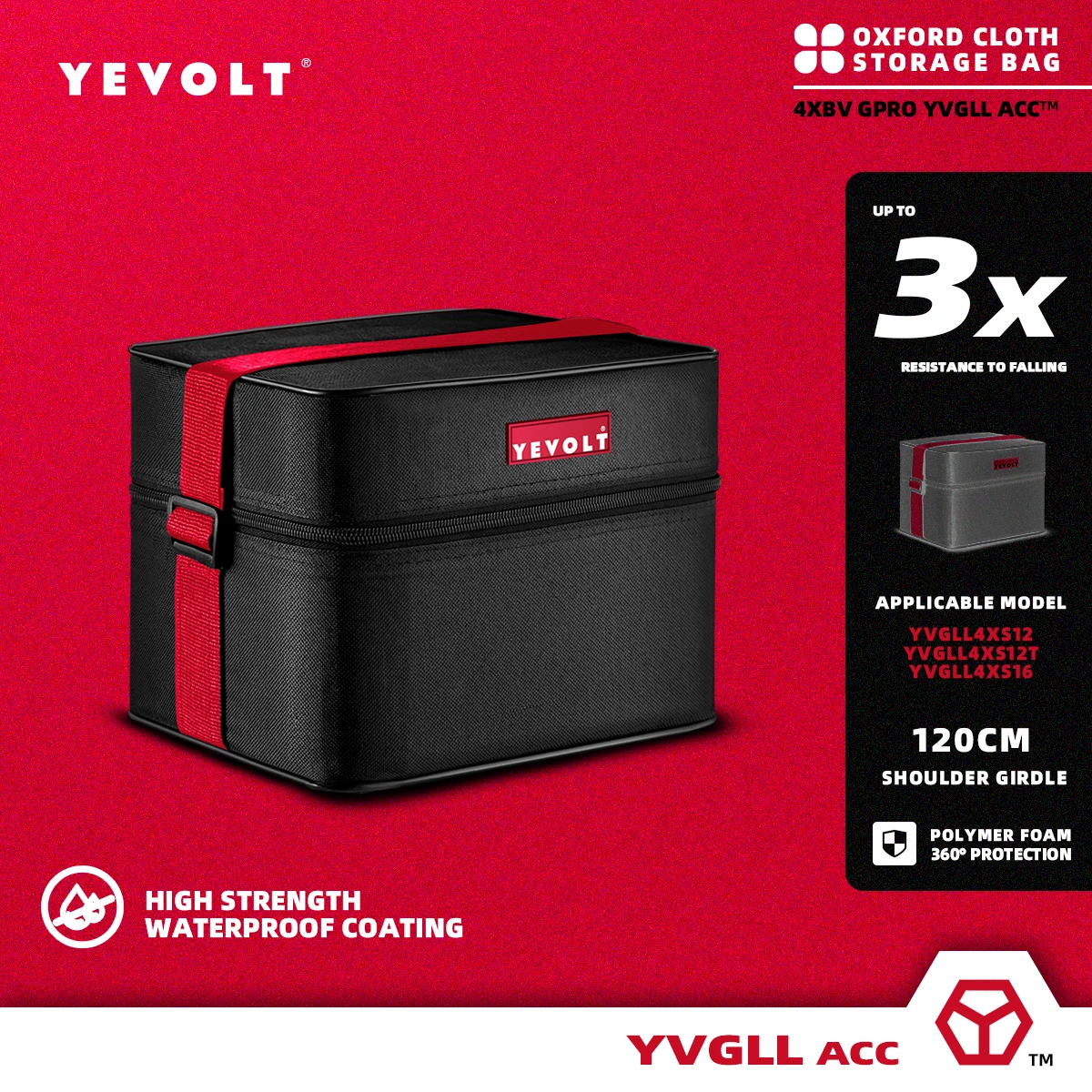 

YEVOLT YVACCSTB03 Oxford Cloth Storage Bag for Laser Level for Model YVGLL4XS12 YVGLL4XS12T YVGLL4XS16