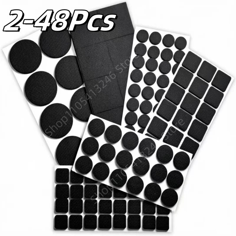 2/48Pcs Furniture Anti Slip Mat Bumper Damper Self Adhesive DIY Table Feet Protector Floor Protector Pads EVA Anti-Skid Mute Pad
