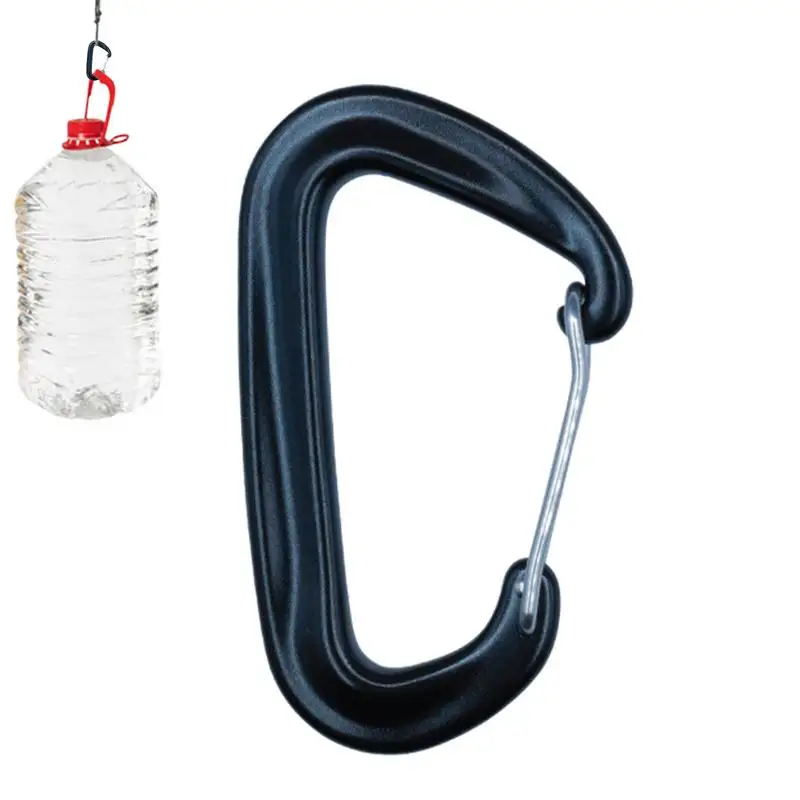 

Карабин для ключей, D-образный брелок, карабин, прочные металлические зажимы, портативный D-образный кольцевой зажим для тренажерного зала, походов, пешего туризма