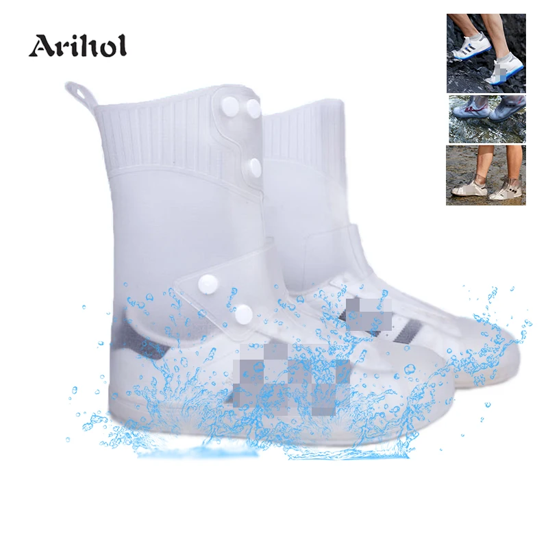 thicken-waterproof-shoes-cover-non-slip-wear-resistant-sole-waterproof-outdoor-resistant-rain-snow-boots-overshoes