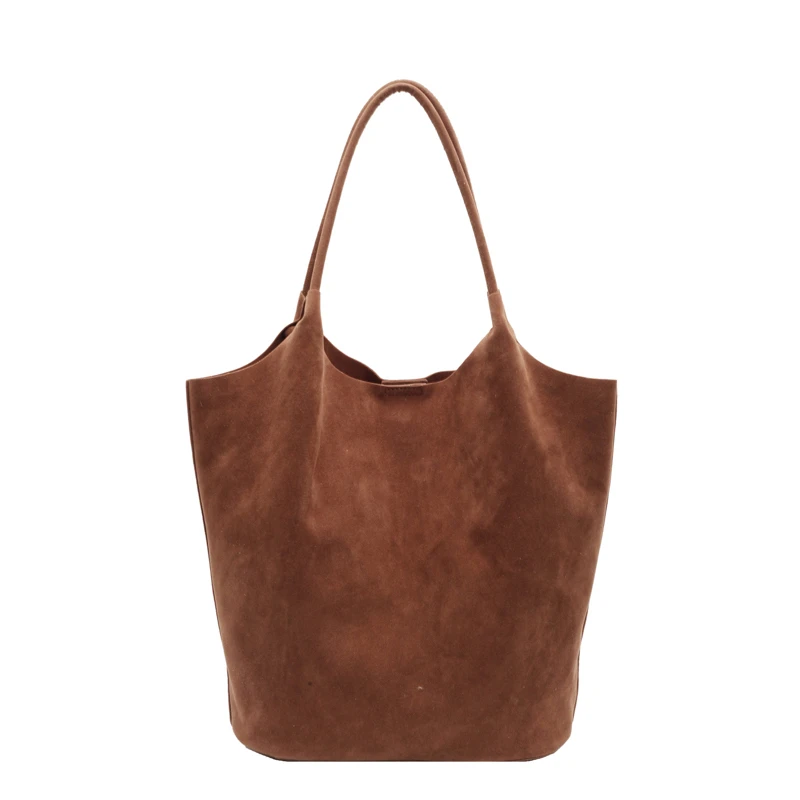 thumbnail image 1 of Bolsos de hombro retro con cremallera para mujer, de hilo de coser de gamuza, informales, versátiles, 2024, nuevos, de colores sólidos, de gran capacidad, informales, 1 of 5