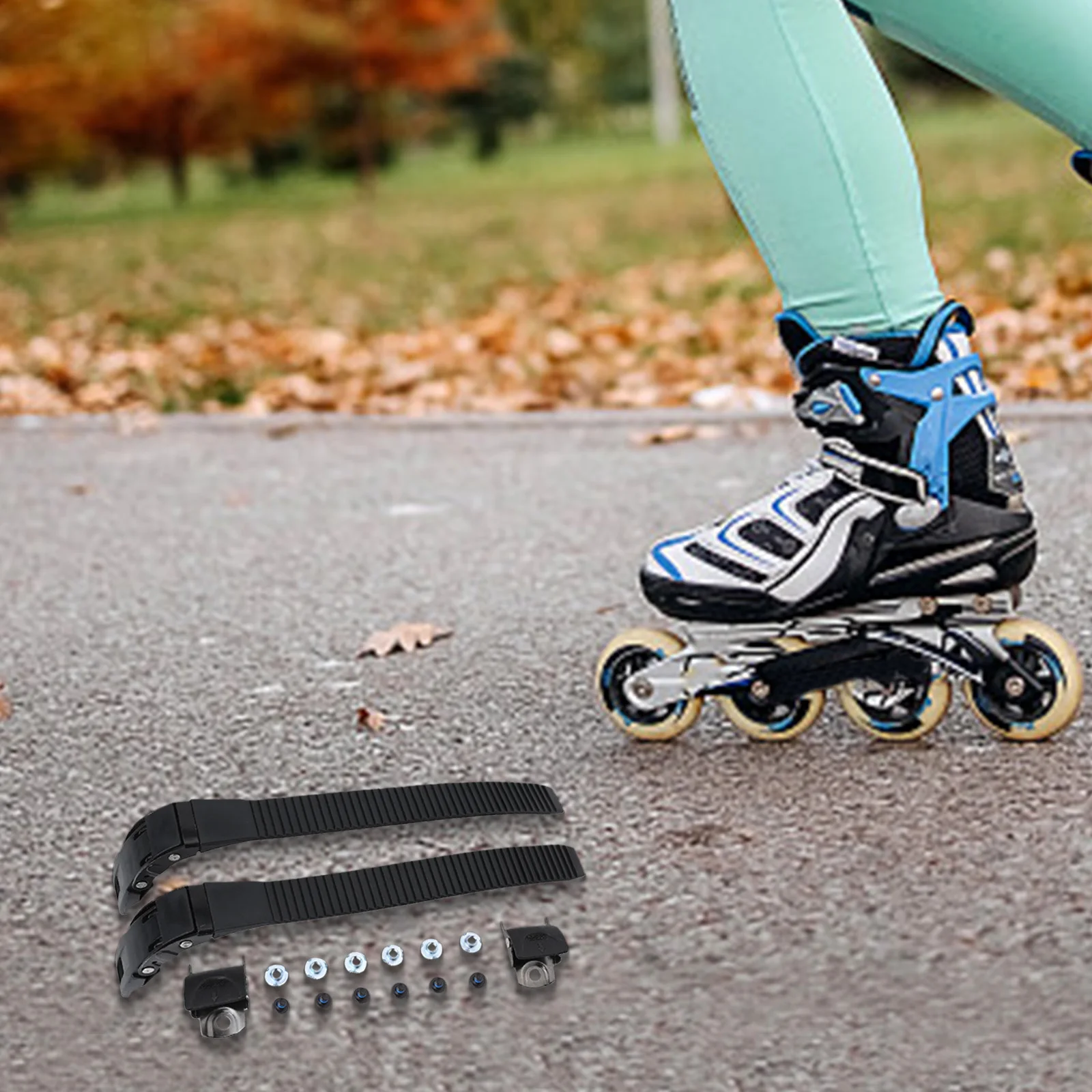 High Quality Sport Outdoor Roller Skating Inline Skate Strap PP Material Buckle Fits Most Skates Inline Skate 16pcs/2 Set