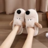 Winter Unisex Cartoon Cow Warm Plush Slippers Couple's lightweight  Non-slip House Slides Men And Women Toe Wrap Home Cotton Sho 1