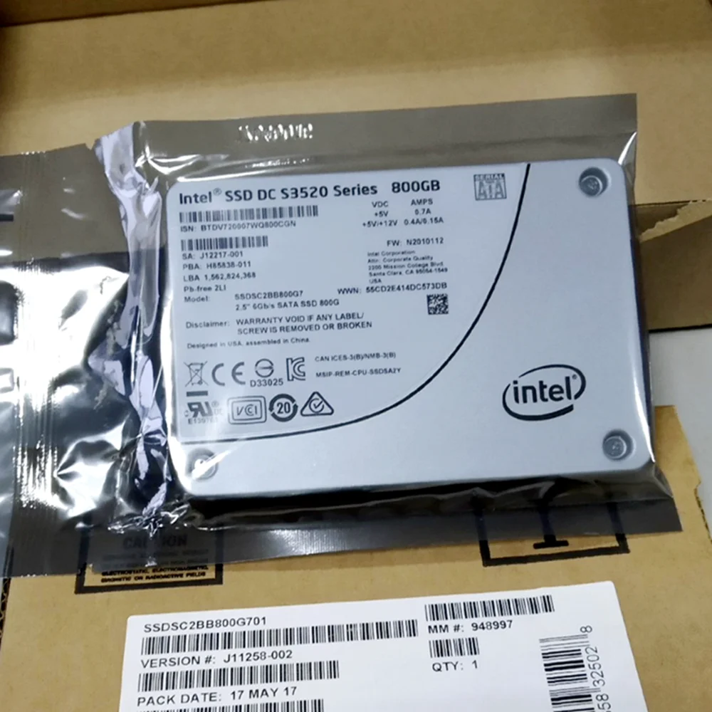 Original DC S3520 SERIES 240GB 480GB 800GB 960GB 2.5