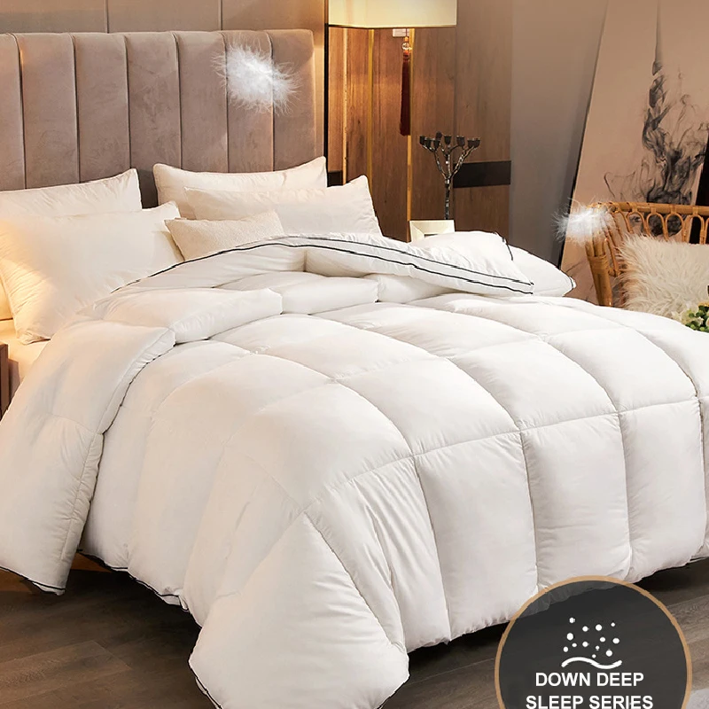 154684-a5d501.jpg S1abcda1342cc44788c95c373cfaff6a0m 95% White Goose Bed Duvet Super King Size Duvet Luxurious Goose Feather and Down Quilt Anti Allergen Ultra Bounce Hollowfibre Quilt Mallzona