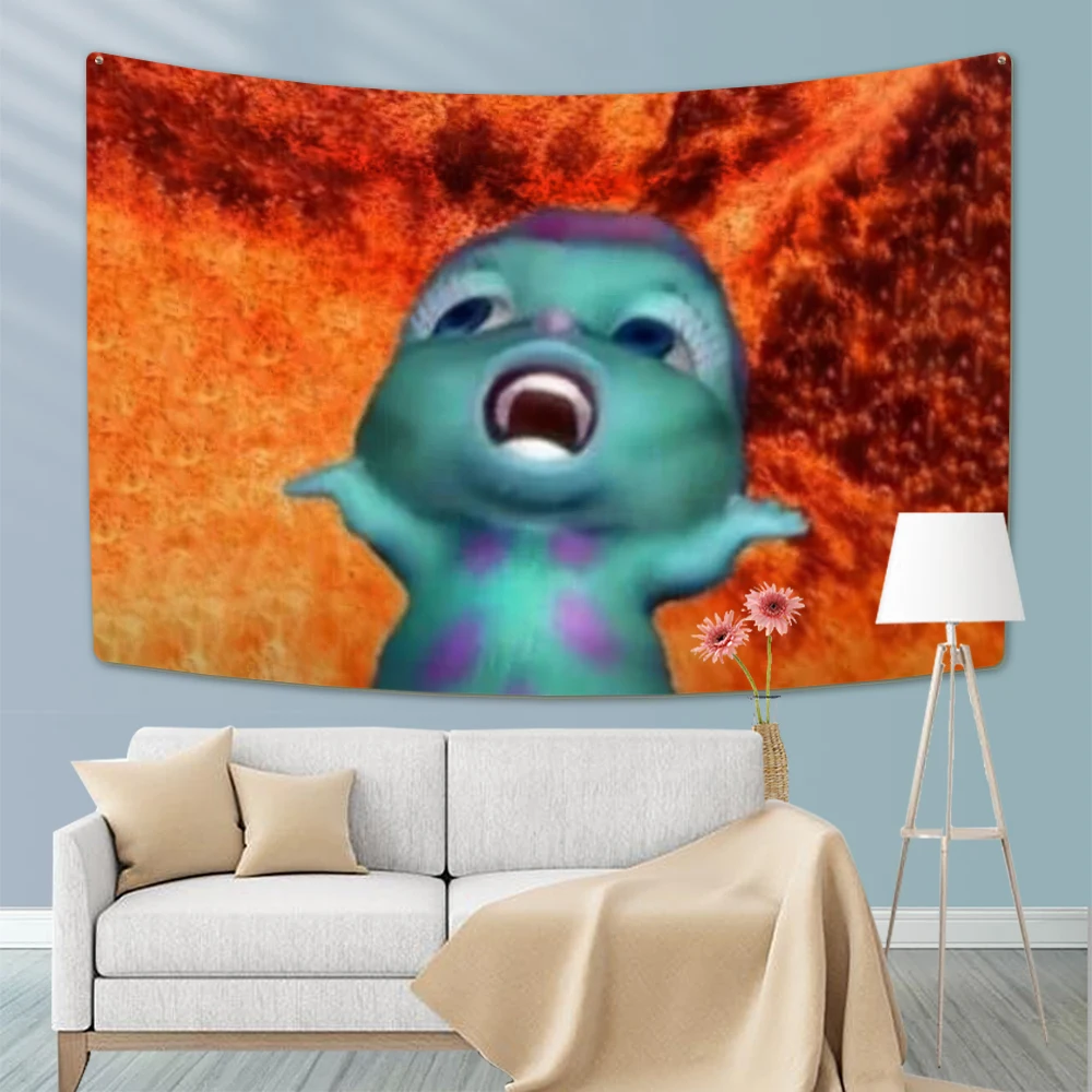 Funny Meme Tapestry for Dorm Decor Party Background