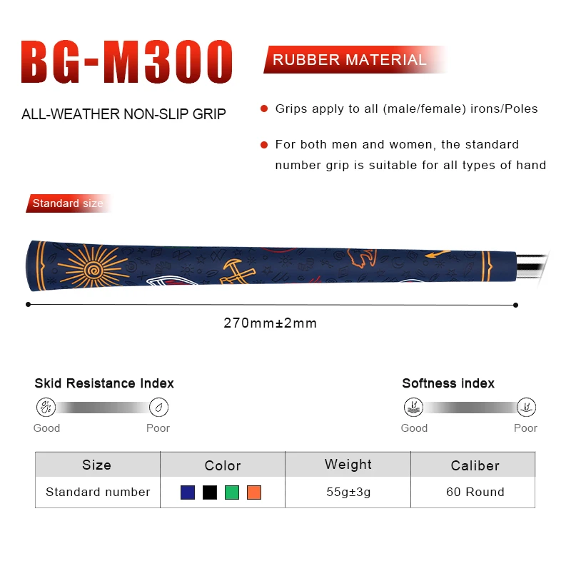 Universal Golf Club Grips, Male and Female, Dopamin-colored Golf Irons and Woods Grips, High Quality, 10pcs 2