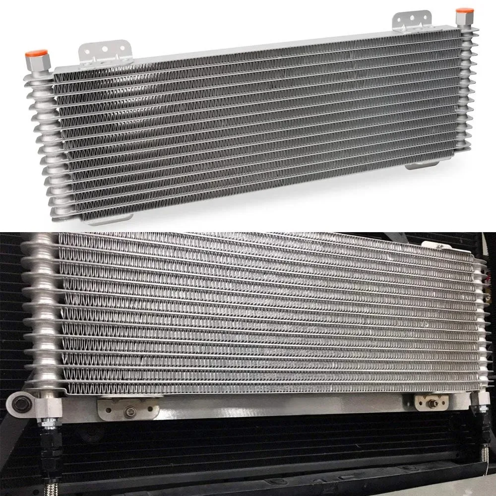 Universal Low Pressure Drop Transmission Oil Cooler Kit – 40000 GVW Heavy Duty Auto Cooling System Radiator Cooler for Cars & Trucks 1