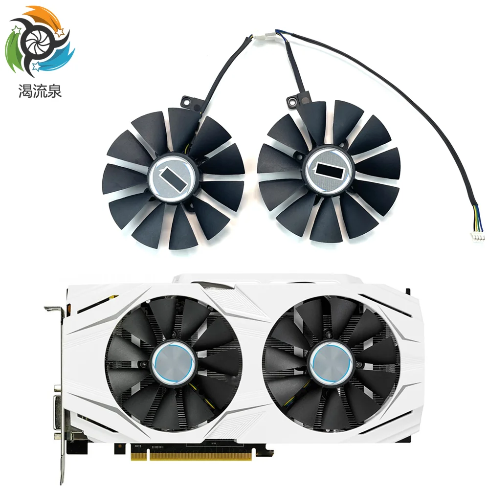 87MM GTX1060 GTX1070 RX480 Cooler Fan For ASUS GTX 1060 1070 RX 480 Graphics Card T129215SU PLD09210S12HH 28mm Cooling Fans