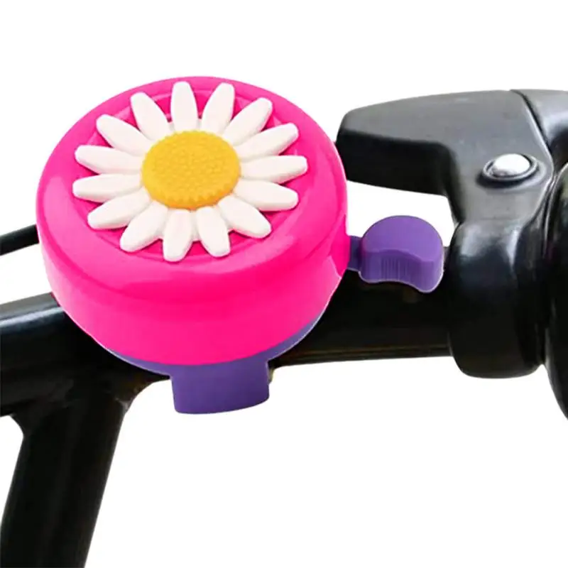

Kids Funny Bicycle Bell And Rainbow Streamers Daisy Flower Horns Bike Children Girls Cycling Ring For Handlebars