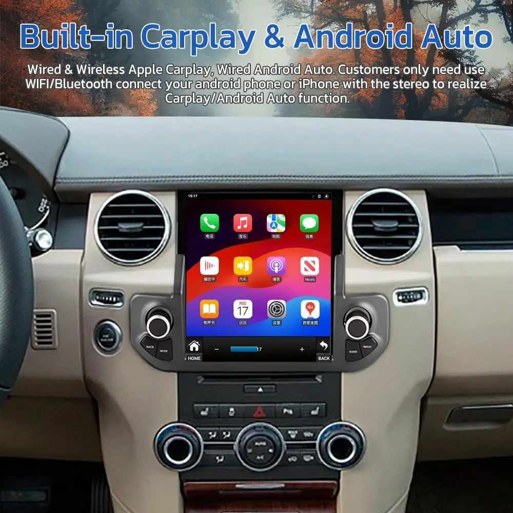 Android Car Radio For Land Rover Discovery 4 2009-2016 Multimedia Player Support