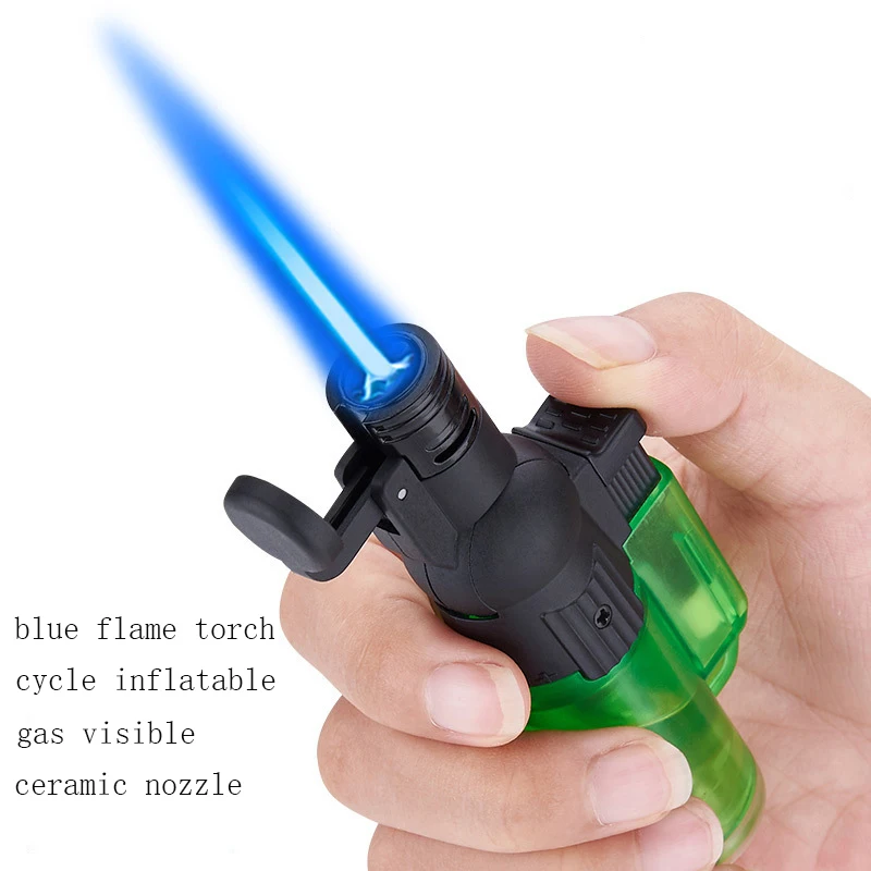 

Transparent Unusual Gas Butane Turbo Lighters Cigar Lighters And Smoking Accessories Gadgets for Men Survival Gadgets Lighter