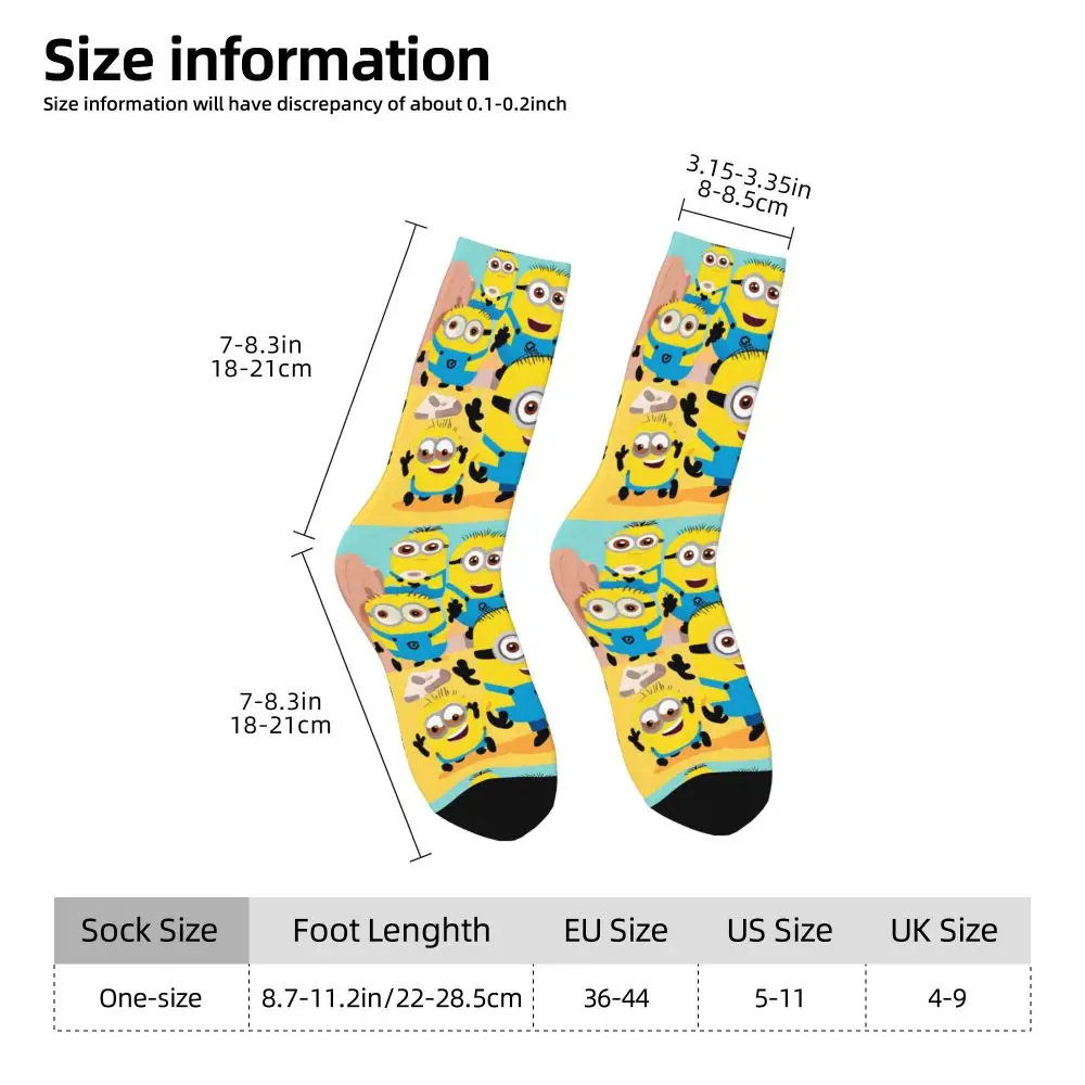 Custom Cool Print M- Minions Cartoon Socks for Women Men Stretchy Summer Autumn Winter M- Minions Bananas Crew Socks 25 S1abd782f467b4ac189e88ccd9fd9f4a2S