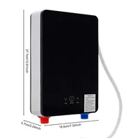 Chauffe-eau électrique instantané 6500W et ensemble de douchette à main, chauffe-eau mural sans réservoir 3