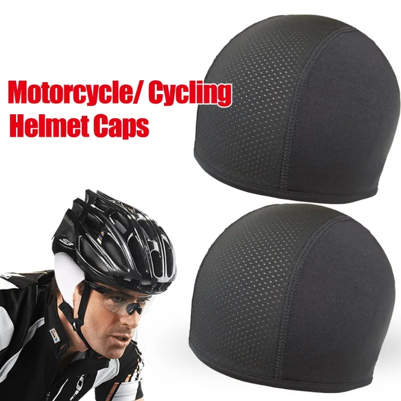 Cycling Helmet Hat Inner Cap Breathable Quick-drying Motorcycle Balaclavas Helmet Beanie Cap Outdoor Sports Motor Helmet Hats