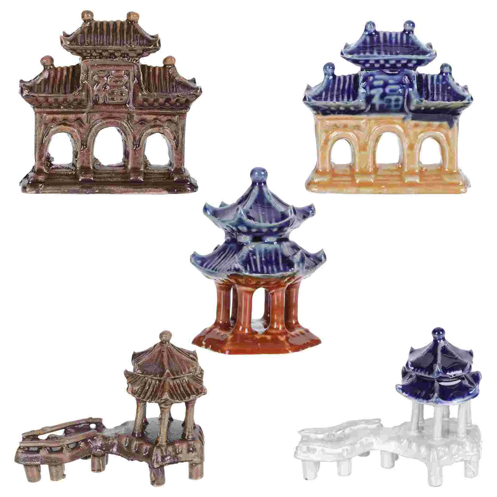 

Miniature Pagoda Figurine Pagoda Figurine Zen Garden Decor