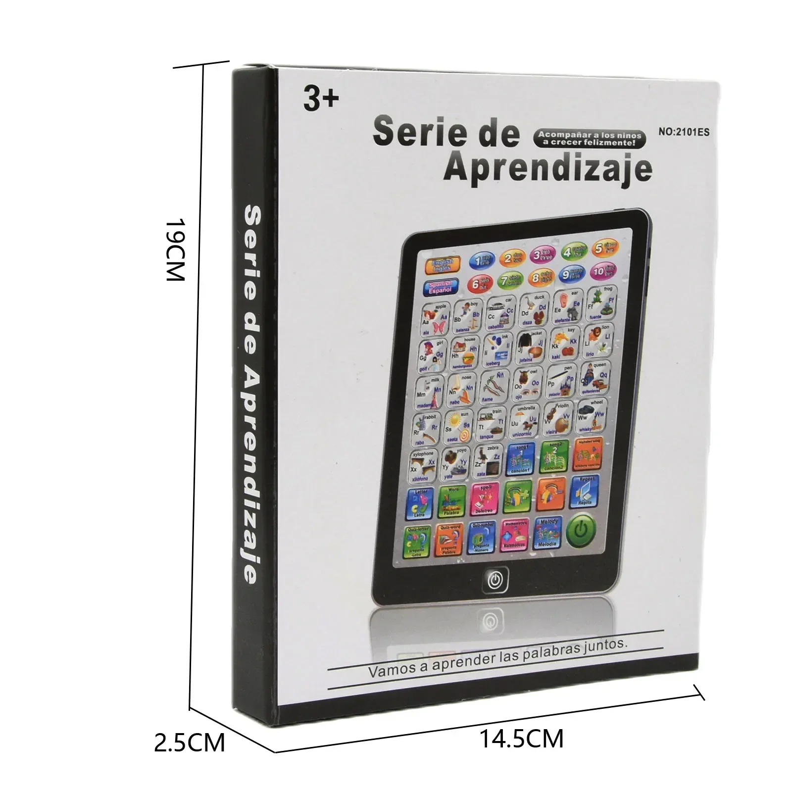 Educational Learning Toy Alphabet Educational Toys Spanish English Language Learning Machine Children Multi-function Laptop Computer Alphabet Pronunciation Early Educational Toys