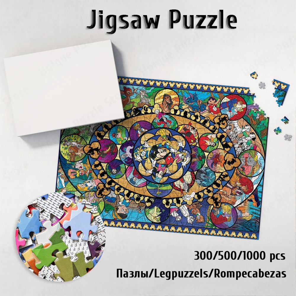 

Classic Disney Characters Puzzle Disney Dreams Jigsaw Puzzle Mickey Minnie Dumbo Lion King Pinocchio Bambi Aladdin Toys Hobbies