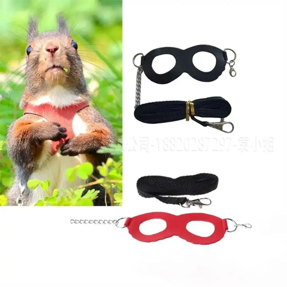 PU Leather Hamster Chest Strap Windproof Anti Lost Rope Guinea Pig Harness 3Pcs 3Colors Small Pet Sugar Glider