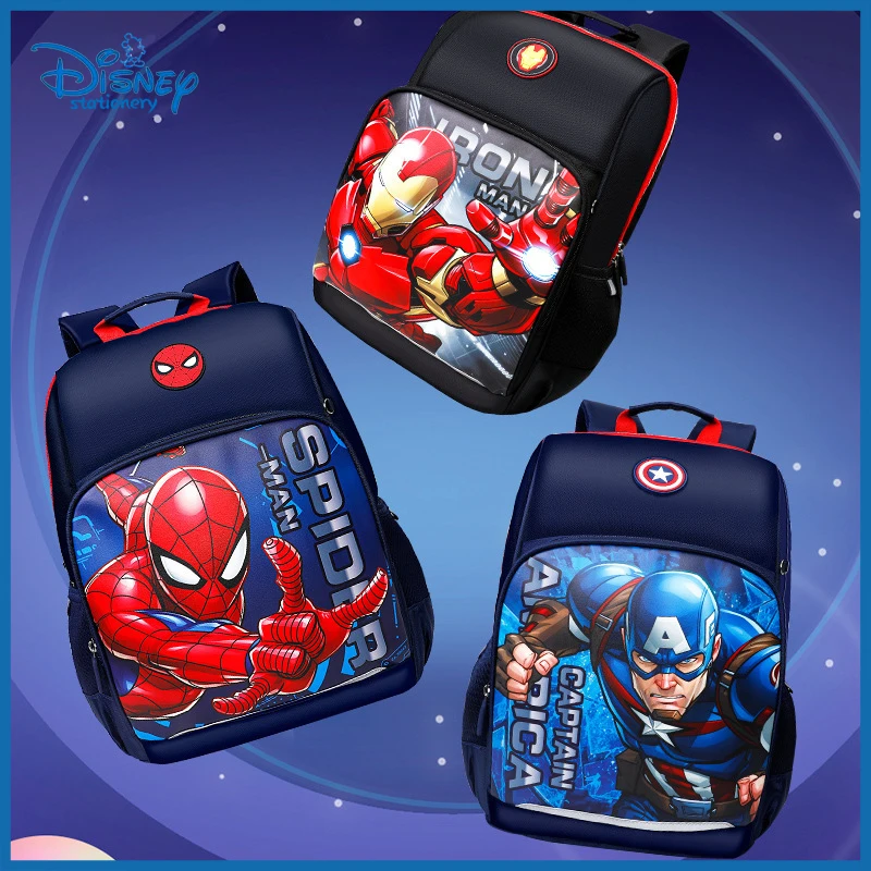 

Disney Children's Schoolbag Spiderman Iron Man Cool Trend Large Capacity Elementary School Student Schoolbag Boy Gift Wholesale