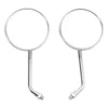 4" Round Chrome Classic Small Mirror with E-Mark M10 Mirrors For Japanese Bikes 5