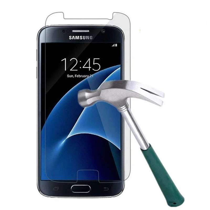 2 pezzi di vetro temperato per Samsung Galaxy S6 S7, pellicola protettiva antideflagrante - immagine 3