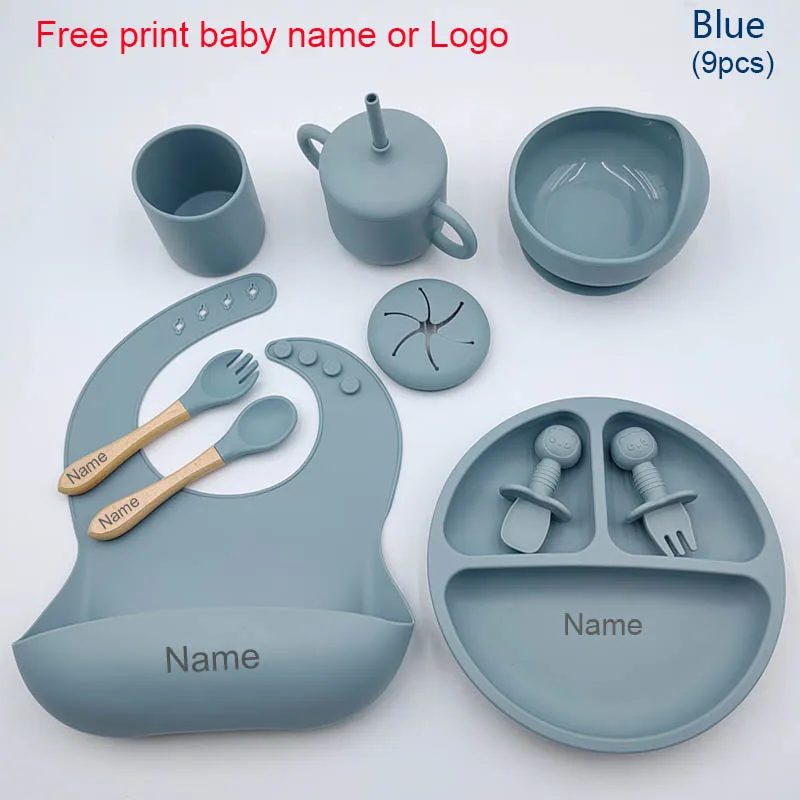 Blue 9 Pcs