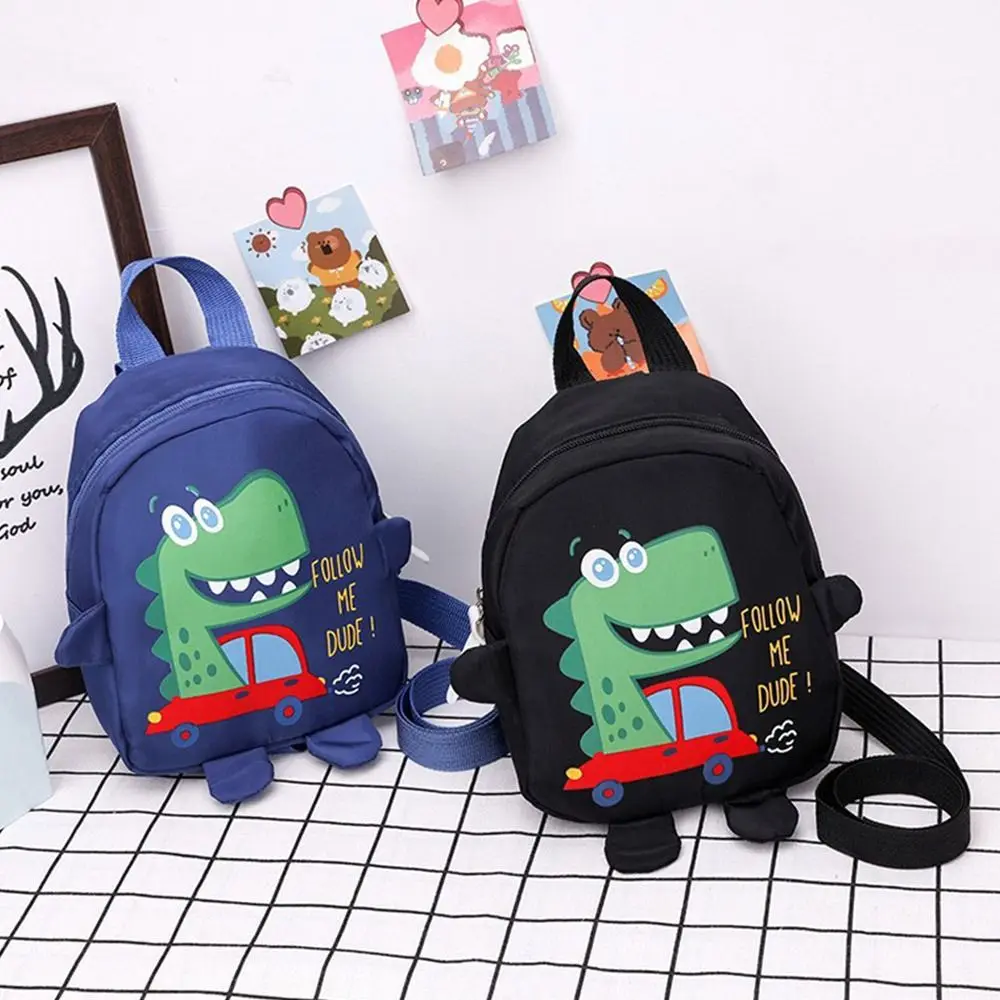 Boys Girls Cartoon Dinosaur Safety Harness Kindergarten Schoolbag Anti-lost Backpacks Toddler Rucksack School Bags 1