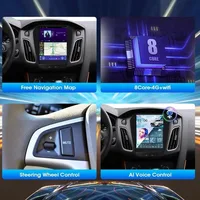 9,7-дюймовый Android для Ford Focus 3 Mk 3 2011 2012-2019 Автомобильный радиоприемник Мультимедийный видеоплеер GPS-навигация 5G wifi QLED 2din BT — изображение 5