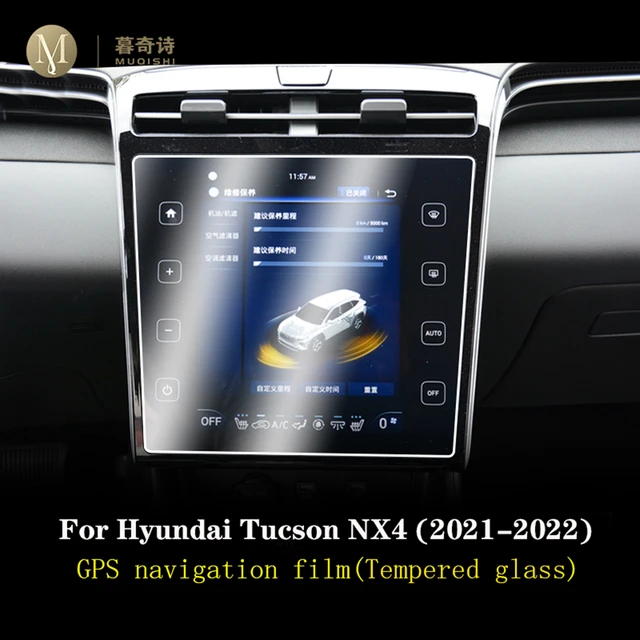 Protector de pantalla táctil para coche, película de vidrio templado para  Hyundai Venue 2020 2021, Control Central, navegación GPS - AliExpress