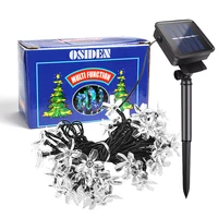 OSIDEN 7M/5M girlanda świetlna bożenarodzeniowa słonecznego na zewnątrz 50led 8 tryb wodoodporny kwiat ogród kwiat oświetlenie dekoracje do domu na imprezę 6