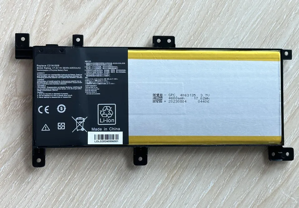 BATTREVO Laptop Akku C21N1515 - Für Asus X756/R753 Series 38Wh