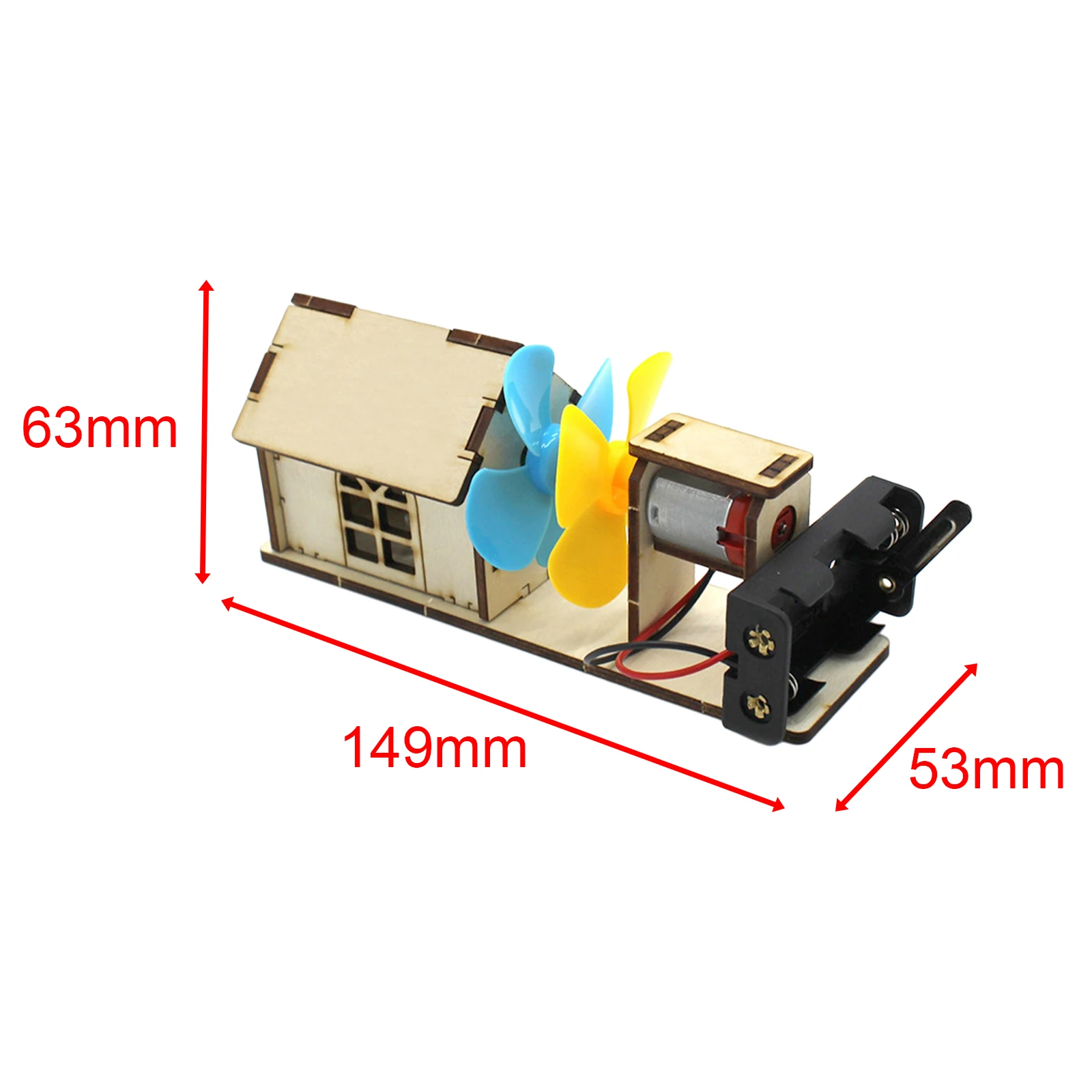 Kit Auto Eolica In Legno Fai-da-Te – Esperimento Scientifico Giocattolo Educativo Con Motore E Ventola Per Bambini
