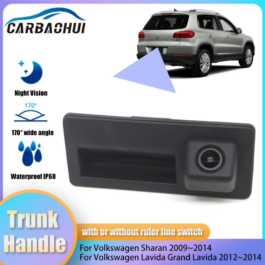 

Car Trunk Handle Camera CCD Rearview backup camera Night Vision Waterproof For VolksWagen Tiguan Touareg 2011 2012 2013 2014