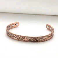ARADOO Magnetic Copper Bracelets for Women Enhanced Strength Copper High Gauss Neodymium Magnetic Therapy Bangle 2