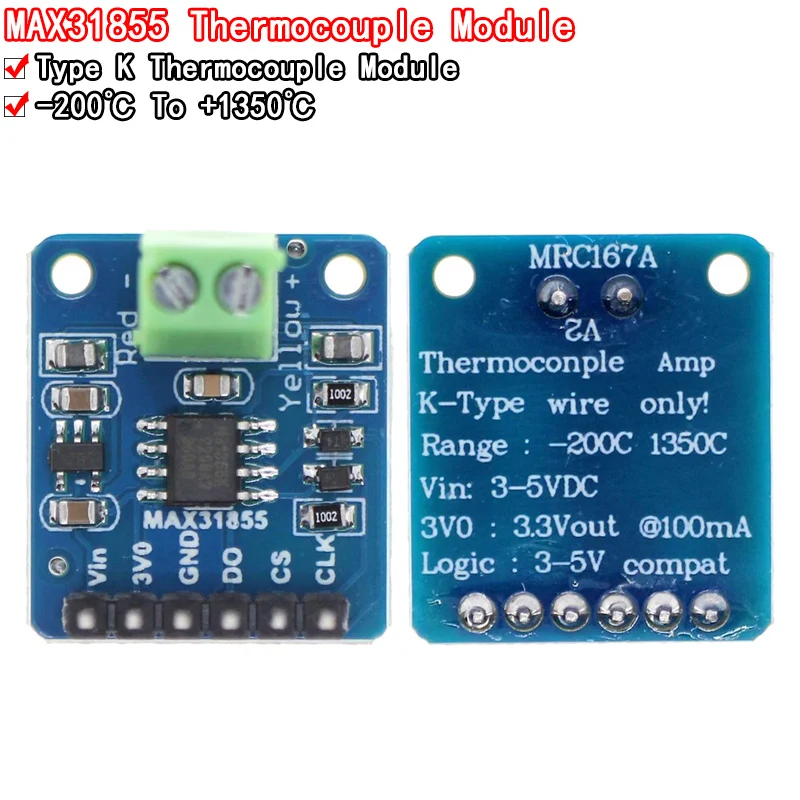 MAX31855 K Type Thermocouple Breakout Board Temperature Measurement ...