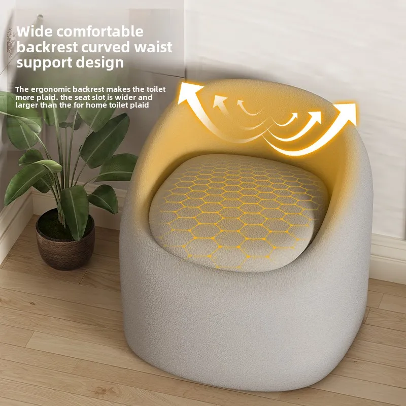 Multi-functional Portable Toilet Seat , Disabled Elderly Pregnant Women Patients Indoor Mobile Toilet Chairs Shower Chair Sofa 2