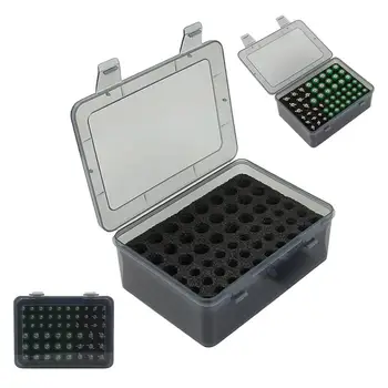 Contenitore per Batterie AA e AAA, Scatola Organizzativa per Garage, Dispenser per Cassetti Domestici
