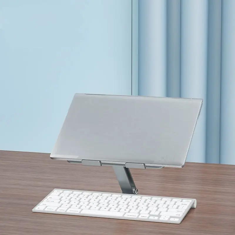 알루미늄 합금 접이식 수직 노트북 스탠드 거치대, PC 맥북 에어 프로 노트북 지지대