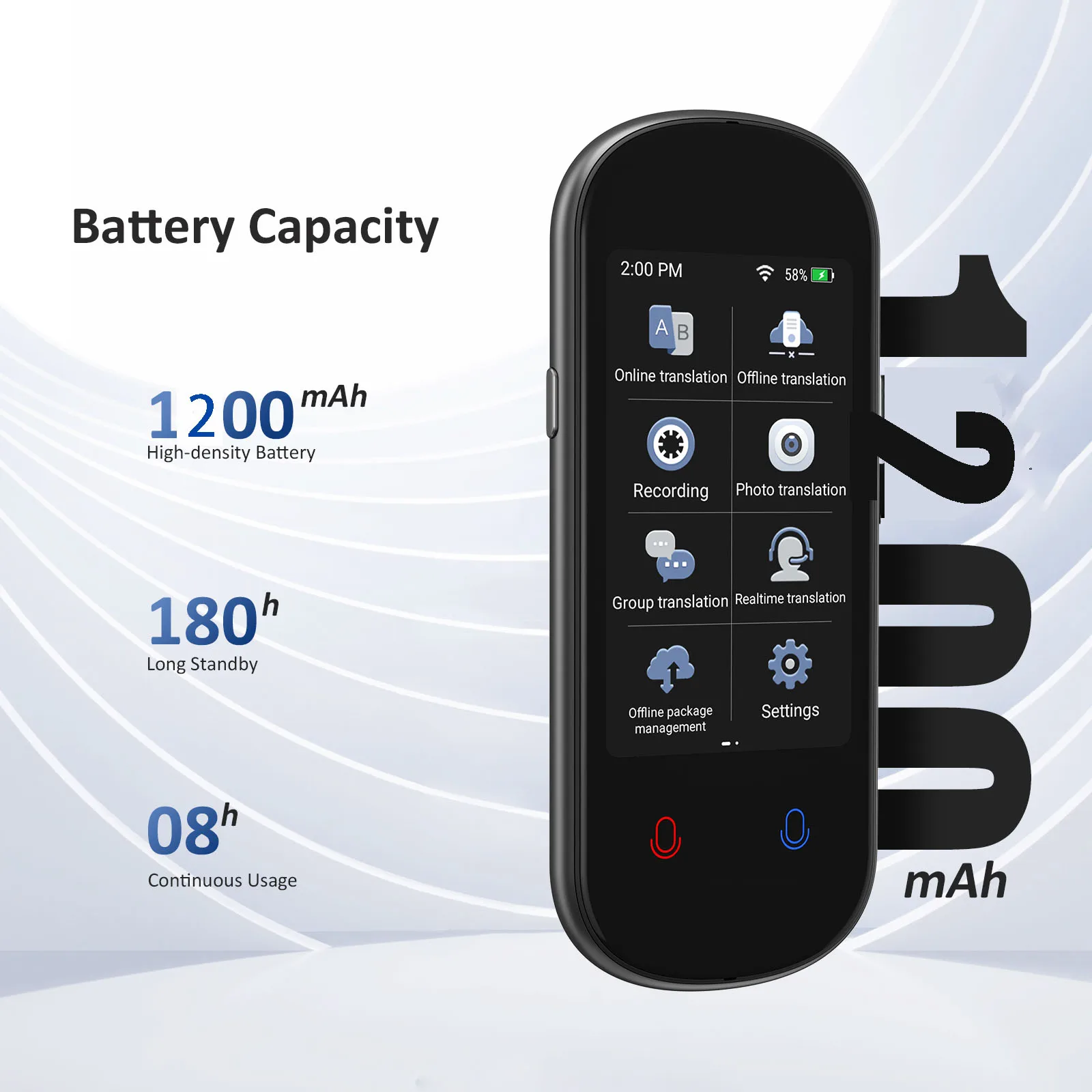 Z2 Instant Voice Translator 138 Languages Two-Way Translation