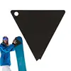 Snowboard Wax Scraper Triangle Portable Black Ski Wax Remover Snowboard Wax Removal Tool Accessories Repair Maintenance Gear 2