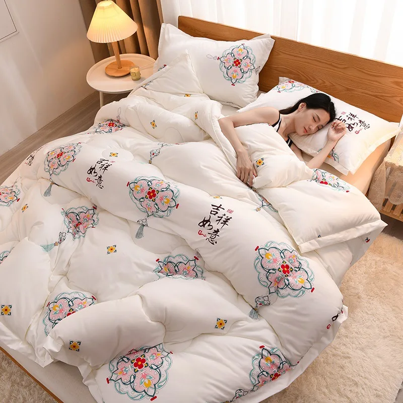 

180x220cm Soybean Fibre Quilt for Autumn Warm Sleeping Duvet Quilting Winter Comforters for Baby Mother Grade A Blanket Quilt
