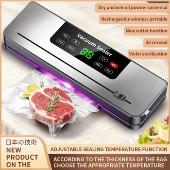 Rechargeable Wireless Portability 30cm Vacuum Sealer With Sealing Countdown Display Multi-Pack Vacuum Touch Waterproof Buttons 1