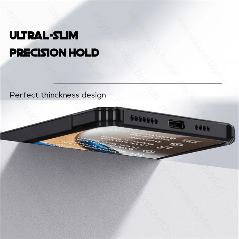 Clear Acrylic Magnetic Ring Stand Case with Rubber Armor Protection
