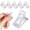1/5/10Pcs Acrylic Nail Clip Transparent Gel Building Tips Clips Finger Nail Polish Extension UV Clamps Manicure Art Builder Tool 1