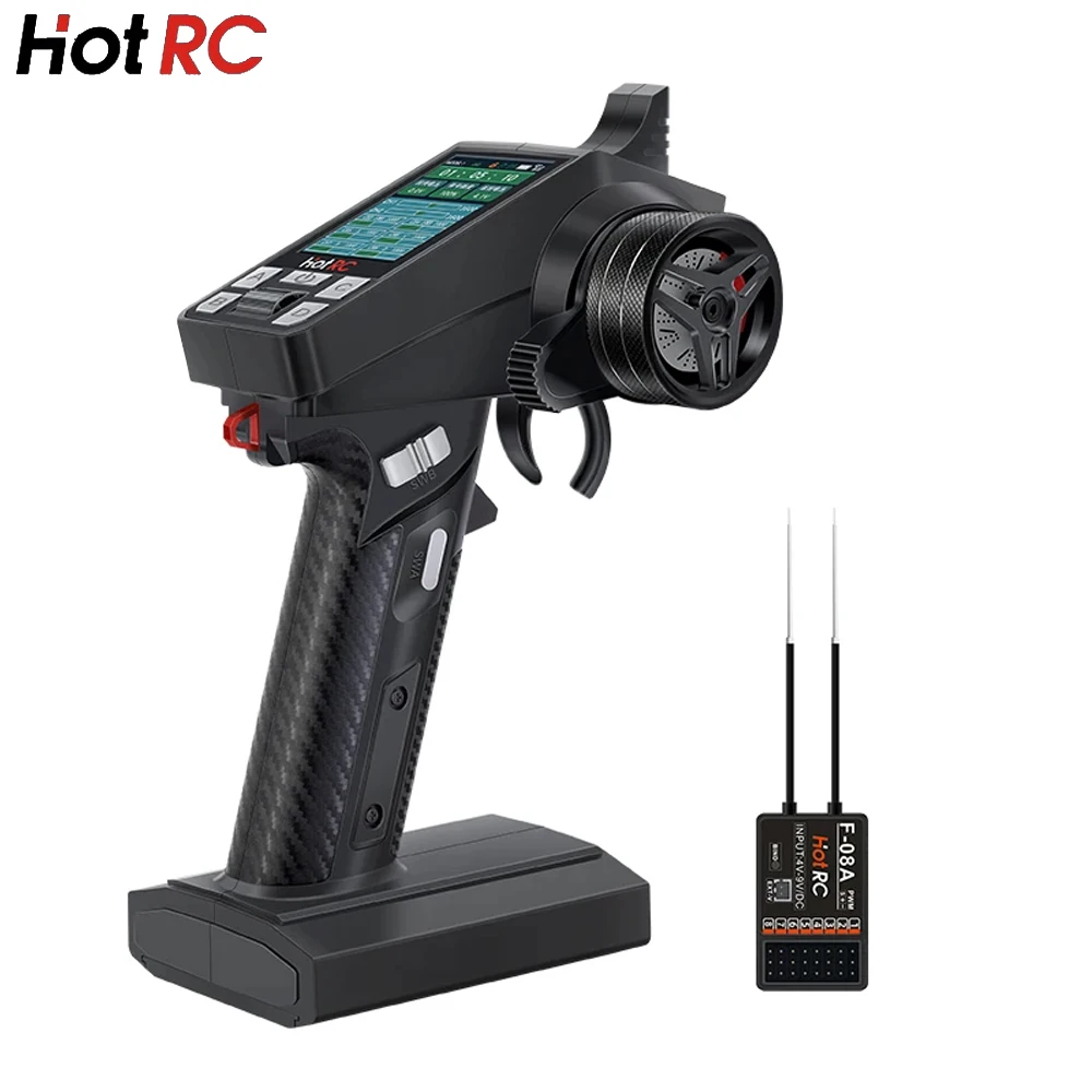 Hot RC CT-8A 8A 2.4Ghz 8-ch Channel FHSS Remote Control 300m Range F-08A Receiver for RC Cars/Ships/Tanks Model remote controller radio controller rc car